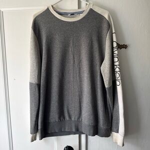 Calvin Klein Men's Two-Tone Crewneck Sweater